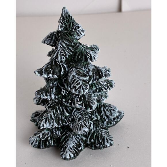 Dept. 56 Christmas Tree Village Pole Pine cold Cast Porcelain Box 3 Sizes - Picture 7 of 10